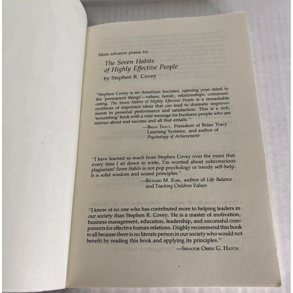 The 7 Habits of Highly Effective People by Stephen R Covey Paperback Good - Picture 6 of 6